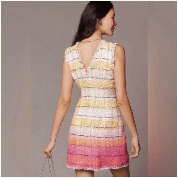 Anthropologie Maeve Sleeveless Tweed Mini Dress NWT 18W - Picture 8 of 15